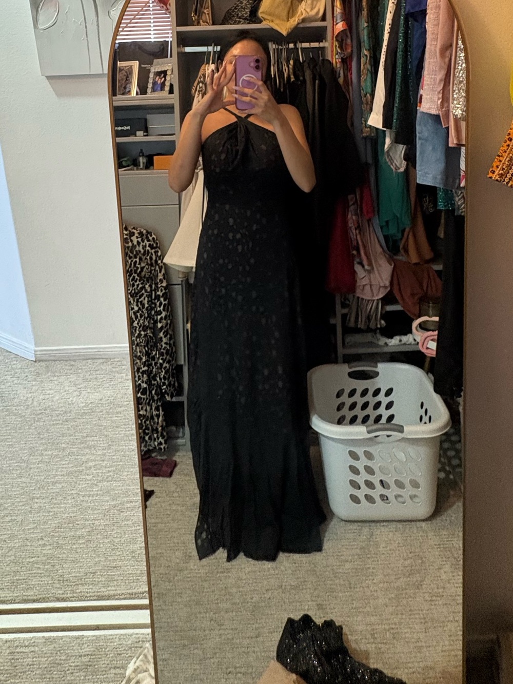 BCBGMaxAzria Strappy Maxi Slip Dress